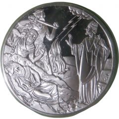 Saint Patrick`s Day Medal St. Patrick Lights Paschal Fire