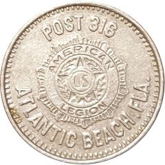 Token - American Legion Post 316 Atlantic Beach, Florida
