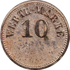 10 Pfennig Werth-Marke