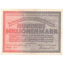 100 000 000 Mark Arbeitgeber-Vereinigung