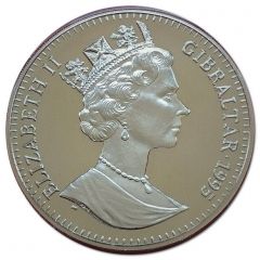 1 Crown - Elizabeth II Javelin Thrower, Silver Proof