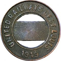 1 Fare - United Railways of St. Louis St. Louis, Missouri