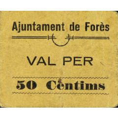 50 Céntimos Forès