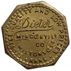 5 Cents - Dieter Mercantile Co. Miltonvale, Kansas