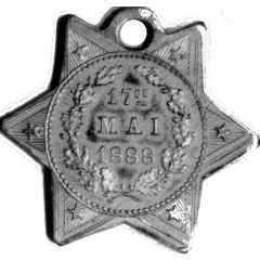 Medal - 17. Mai 1888 Stjerne