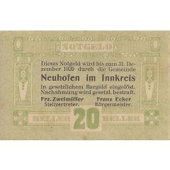 20 Heller Neuhofen im Innkreis