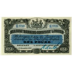 1 Pound Belfast Banking Company