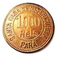 1.000 Réis Santa Casa de Misericordia - Leprosarium Coin