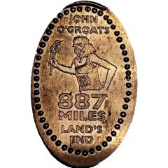 John O`Groats to Land`s End - Pressed Penny