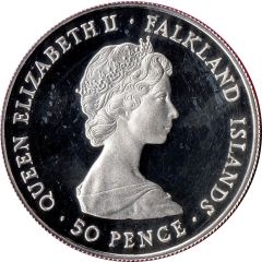 50 Pence - Elizabeth II British Rule