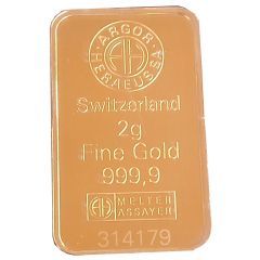 2 Grams Gold Argor-Heraeus