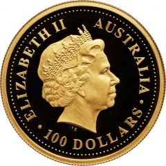 100 Dollars - Elizabeth II 4th Portrait - Australian Nugget - Gold Bullion Coin