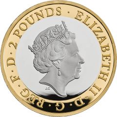 2 Pounds - Elizabeth II 75th VE Day, Silver Piedfort