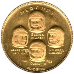 Medal - Mercury Glenn Carpenter Schirra Cooper