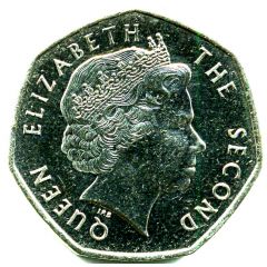 50 Pence - Elizabeth II 4th portrait