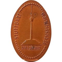 Elongated coin - Stuttgart Fernsehturm