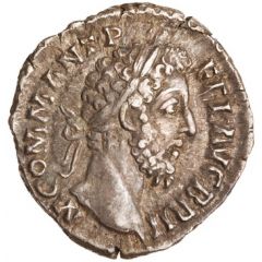 Denarius - Commodus P M TR P XIII IMP VIII COS V P P, Aequitas