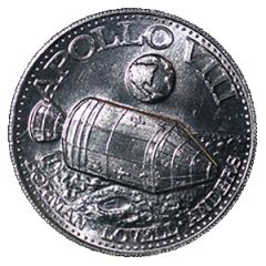 Shell Oil Token - Man In Space Apollo VIII