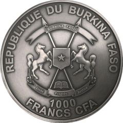 1000 Francs CFA African Big Five - Elephant, Colored