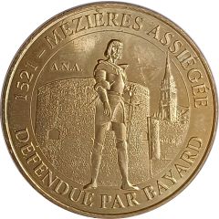 Monnaie de Paris Tourist Token - Charleville Mézières 1521 Mézières assiégée - Défendue par Bayard - ANA