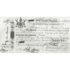 1 Pound Sterling - Hudson`s Bay Company