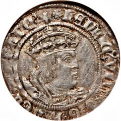 1 Groat - Henry VIII 2nd coinage, Laker bust B