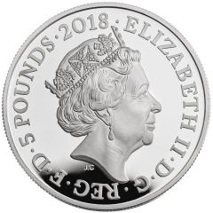 5 Pounds - Elizabeth II Tenby, Silver Proof