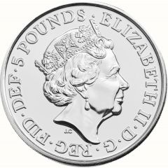 5 Pounds - Elizabeth II 5th portrait, House of Windsor