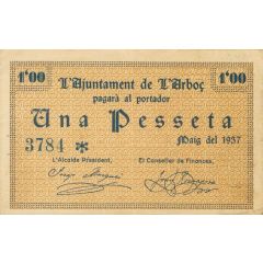 1 Peseta L`Arboç