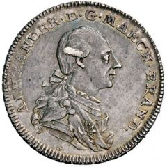 1/2 Thaler - Christian Frederick Charles Alexander 1/2 Konventionstaler