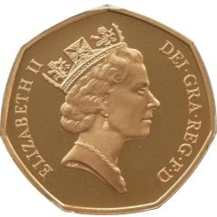 50 Pence - Elizabeth II European Community, Gold Proof