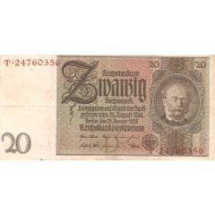 20 Reichsmark Reichsbanknote