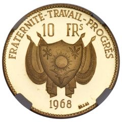 10 Francs Ostrich, essai