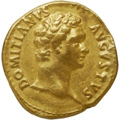 Aureus - Domitian GERMANICVS COS XV, Victory