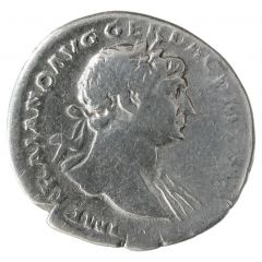 Denarius - Trajan COS V P P S P Q R OPTIMO PRINC PIET, Pietas