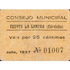 25 Céntimos Fuente la Lancha