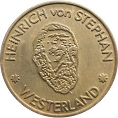 Token - 19th Universal Postal Congress Heinrich von Stephan