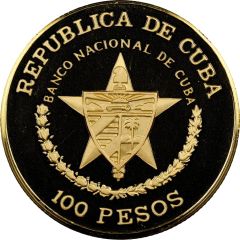100 Pesos First Cuban Railroad, Piedfort