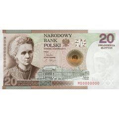 20 Zlotys Marie Skłodowska-Curie