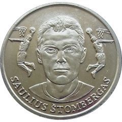 Official Lithuanian Basketball Players Medal Collection Saulius Štombergas