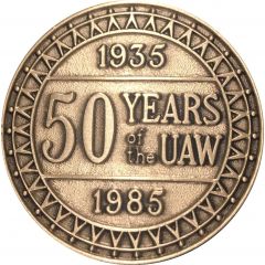 Medal - 1 oz Silver 50 Years of the UAW