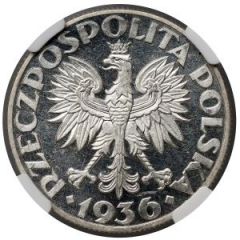 5 Zlotys Gdynia Seaport, Trial Strike Ag Proof