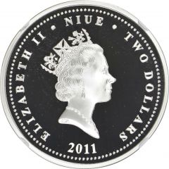 2 Dollars - Elizabeth II R2-D2 and C-3PO