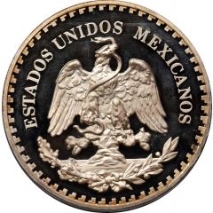 5 Onzas Pattern, Popocatepetl E Iztaccihuatl, Silver, Piefort