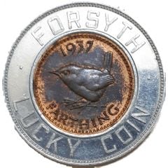 Encased Farthing - Forsyth Lucky Coin George VI