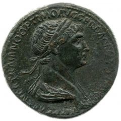 Sestertius - Trajan SENATVS POPVLVSQVE ROMANVS S C