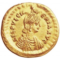Solidus - Aelia Pulcheria IMP XXXXII COS, Constantinopolis