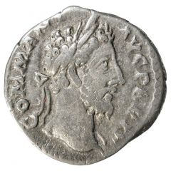 Denarius - Commodus P M TR P VIIII IMP VII COS IIII P P, Jupiter