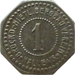 1 Pfennig - Halle Bruckd.-Nietl. Bergbau Verein
