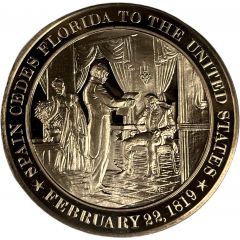 Medal - History of the United States Spain Cedes Florida to the United States